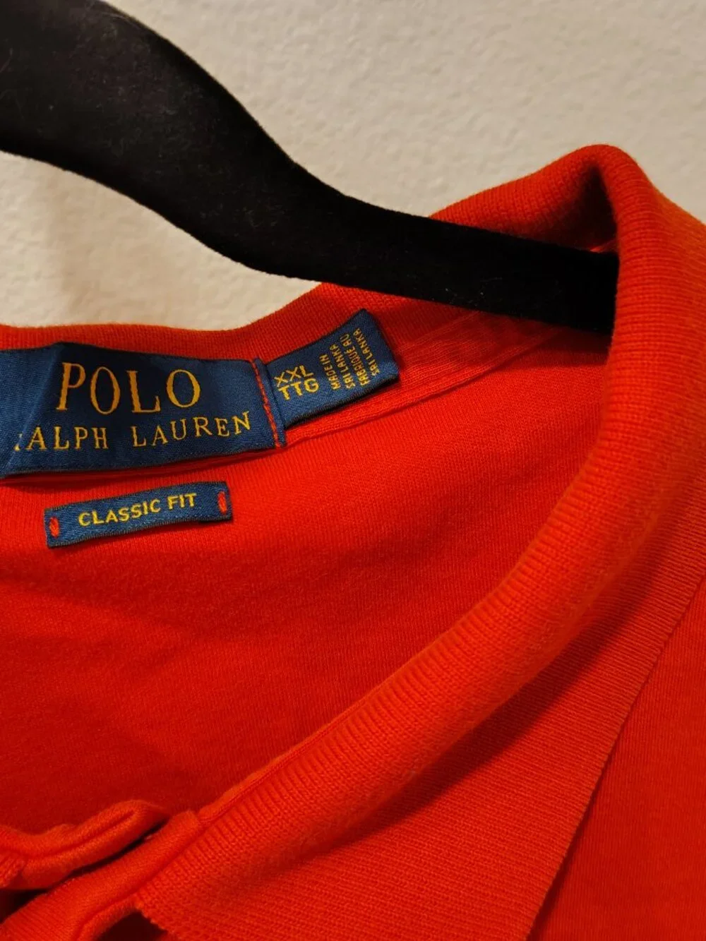 Polo Ralph Lauren Classic Fit Men's Red Polo Size XXL Short Sleeve
